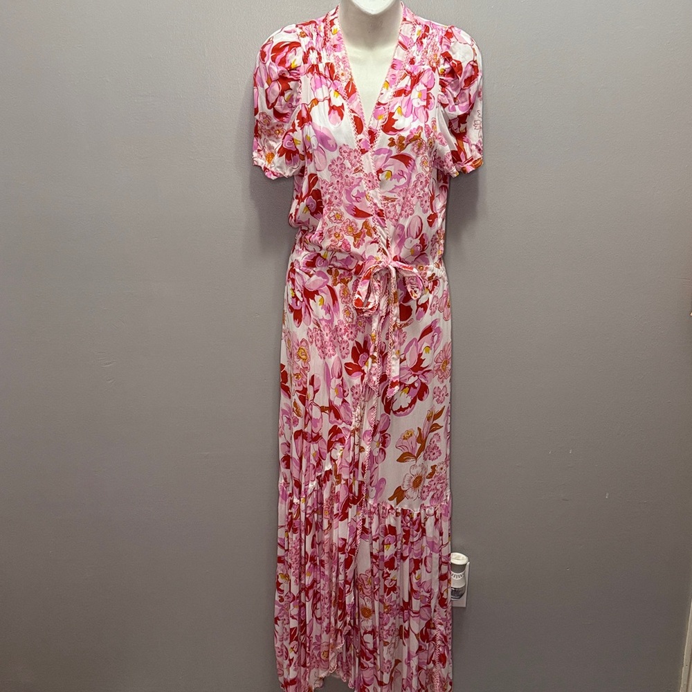 NWT Poupette St. Barth Baba floral maxi Dress Size Large